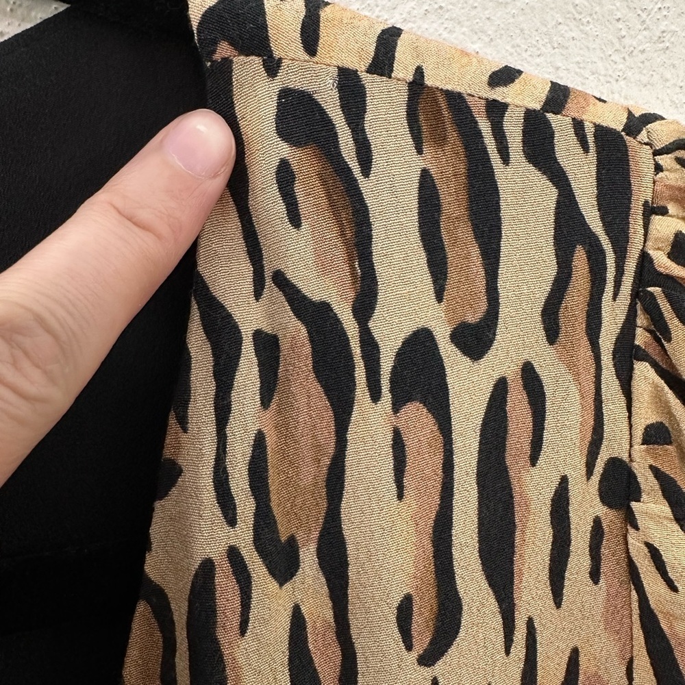 Aritzia Sunday Best Mini Leopard Dress Size Small - Picture 9 of 9